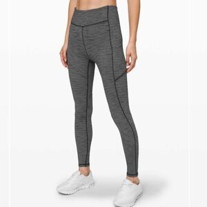 lululemon athletica Gray Space-Dye High-Rise Pocket Leggings